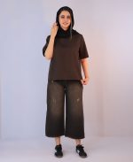 تیشرت | تیشرت بیسیک کد 1071 – قهوه ای - Image 2