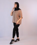 شومیز | شومیز وال امیلی کد 1081 – خاکی - Image 2
