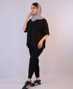 شومیز | شومیز وال امیلی کد 1081 – مشکی - Image 2