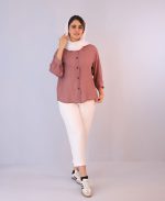 شومیز  | شومیز سارینا کد 1082 – بنفش - Image 2
