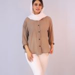 شومیز  | شومیز سارینا کد 1082 – خاکی