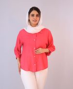 شومیز  | شومیز سارینا کد 1082 – سرخابی