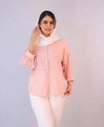 شومیز  | شومیز سارینا کد 1082 – صورتی