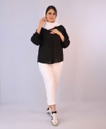 شومیز  | شومیز سارینا کد 1082 – مشکی - Image 2