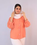 شومیز  | شومیز سارینا کد 1082 – نارنجی