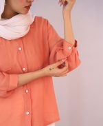 شومیز  | شومیز سارینا کد 1082 – نارنجی - Image 3