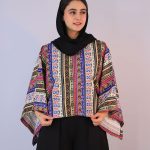 شومیز | مدل پانچو طرح دار کد 1057 – کد2
