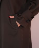 مانتو | مدل اورکت مایسا کد 1043 – قهوه ای - Image 4