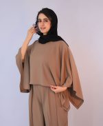 مانتو | ست الانور کد 1040 _ نسکافه ای - Image 2