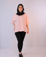 مانتو | شومیز وال امیلی کد 1081 – صورتی - Image 2