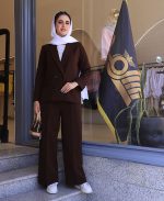 مانتو | کت آپاما کد 1047 – قهوه ای - Image 2