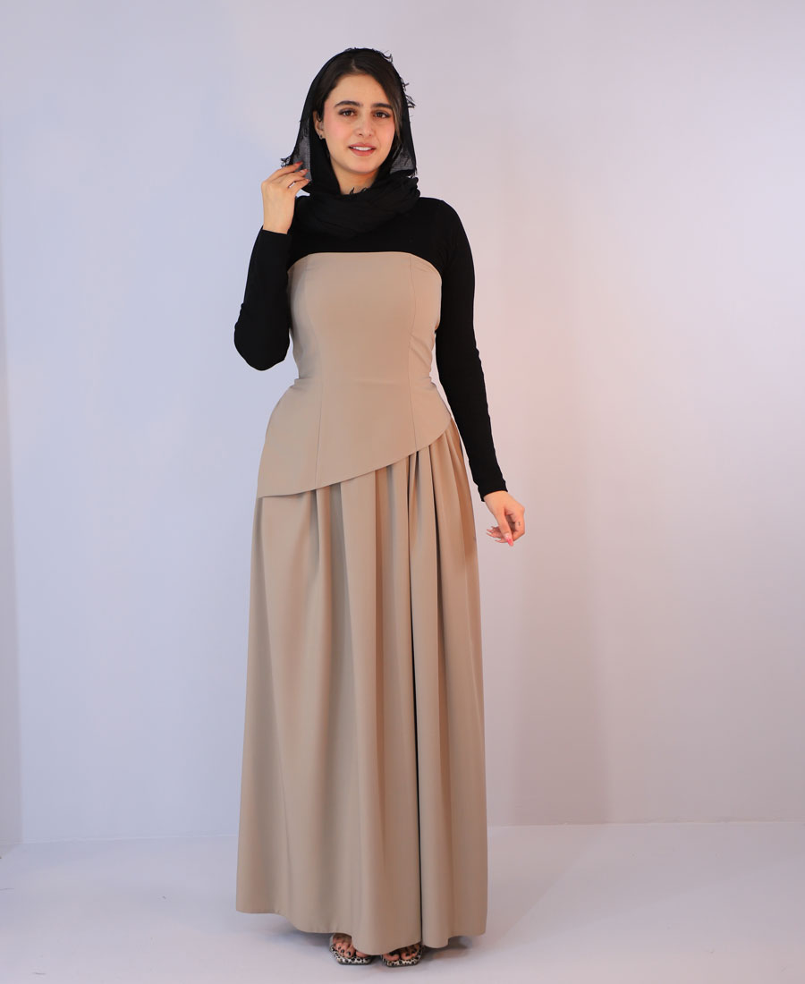 مجلسی دکلته بیانکا کد 1073 - خاکی مجلسی | دکلته بیانکا کد 1073 - خاکی - Image 1