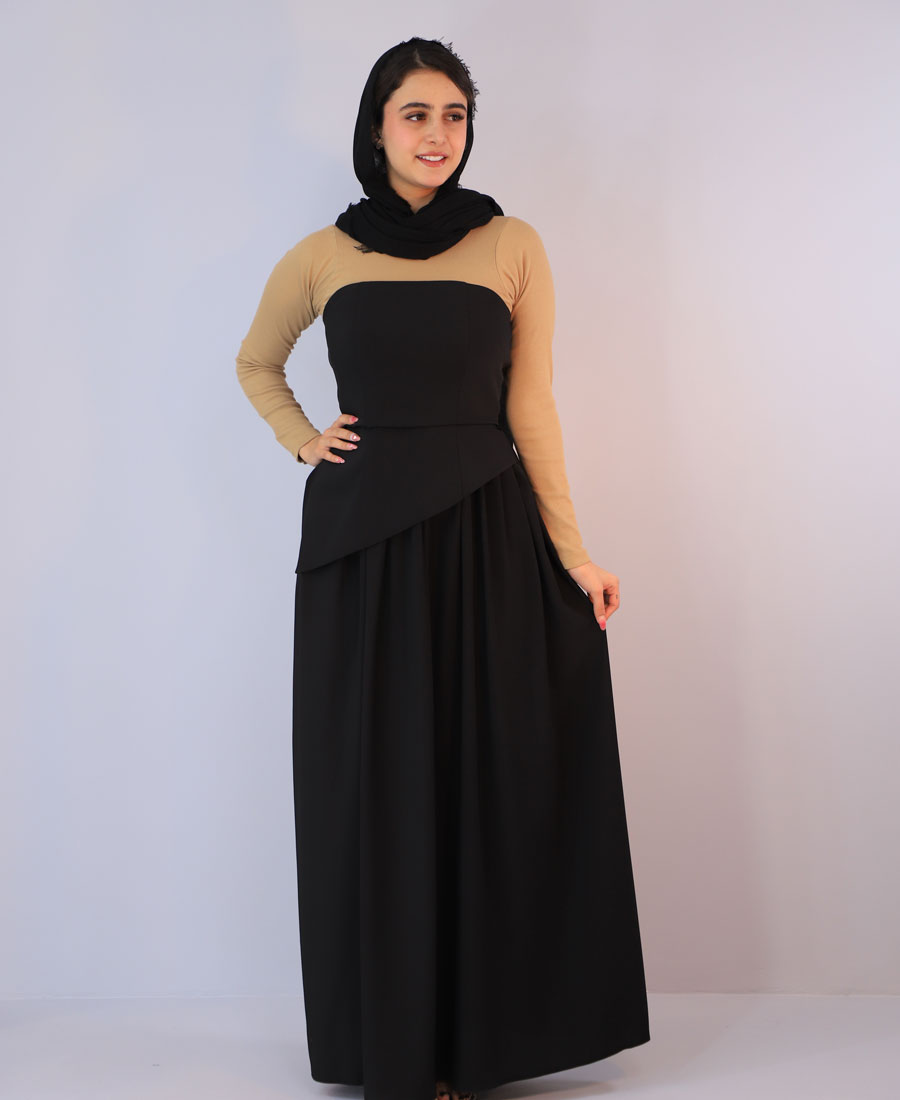 مجلسی دکلته بیانکا کد 1073 - مشکی (3) مجلسی | دکلته بیانکا کد 1073 - مشکی - Image 1
