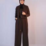 مجلسی | ست کت اورال کلارا کد 1042 – قهوه ای