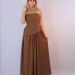 مجلسی | دکلته بیانکا کد 1073 - قهوه ای