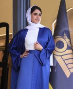 ست | مدل عبا و دامن حورا کد 1079 - آبی - Image 2