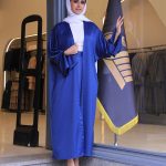 ست | مدل عبا و دامن حورا کد 1079 - آبی
