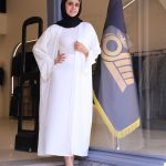 ست | مدل عبا و دامن حورا کد 1079 - سفید