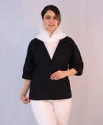 کت | لینن کد 10101 – مشکی - Image 2