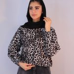 مانتو | مدل بامبر پلنگی کد 10126– طوسی