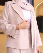 ست | سه تیکه آندیا کد 1050 – کرم - Image 3