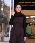 ست | مدل سه تیکه مریان کد 1065 – قهوه ای - Image 3