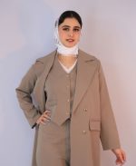 ست | مدل سه تیکه میشل کد 1064 – خاکی - Image 2