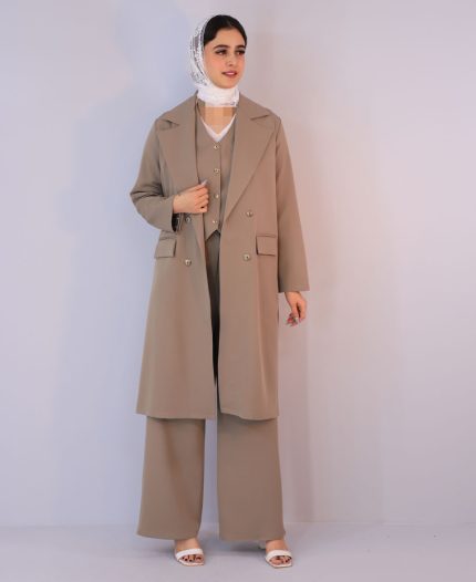 ست | مدل سه تیکه میشل کد 1064 – خاکی
