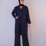 ست | مدل سه تیکه میشل کد 1064 – سرمه ای