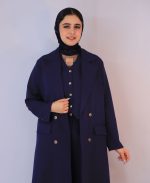 ست | مدل سه تیکه میشل کد 1064 – سرمه ای - Image 2