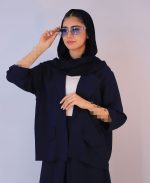 ست | مدل کت و دامن سیران کد 1061 – سرمه ای - Image 2