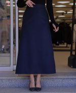 ست | مدل کت و دامن شهرزاد کد 10105 – سرمه ای - Image 5