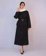ست | مدل کت و دامن شهرزاد کد 10105 – مشکی