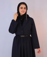 ست | مدل کت و دامن وانیا کد 1083 – سرمه ای - Image 2
