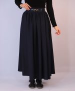 ست | مدل کت و دامن وانیا کد 1083 – سرمه ای - Image 4