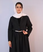ست | مدل کت و دامن وانیا کد 1083 – مشکی - Image 2