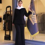 ست | مدل کت و شلوار آذر گل کد 10107 – مشکی
