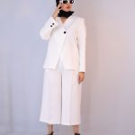ست | مدل کت و شلوار ملانیا کد 10123– سفید