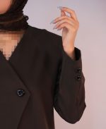 ست | مدل کت و شلوار ملانیا کد 10123– قهوه ای - Image 4