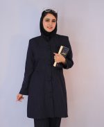 ست کت و شلوار | اداری مارال کد 1090 – سرمه ای - Image 2