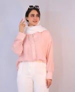 شومیز | مدل شومیز آپامه کد 1096 – صورتی - Image 2
