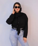 شومیز | بیسیک کد 10103 – مشکی - Image 2