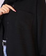 شومیز | بیسیک کد 10103 – مشکی - Image 4