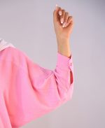 شومیز | خفاشی حصیری کد 10100– صورتی پر رنگ - Image 3