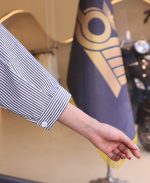 شومیز | راه راه کد 1062 – مشکی - Image 3