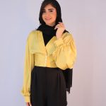 شومیز | ساتن کد 10102 – زرد