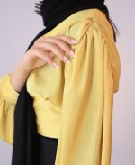 شومیز | ساتن کد 10102 – زرد - Image 3
