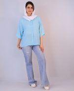 شومیز | سان کد 1085 – آبی روشن - Image 2
