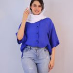 شومیز | سان کد 1085 – آبی کاربنی