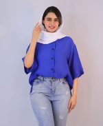 شومیز | سان کد 1085 – آبی کاربنی